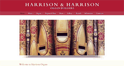 Desktop Screenshot of harrisonorgans.com