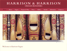 Tablet Screenshot of harrisonorgans.com